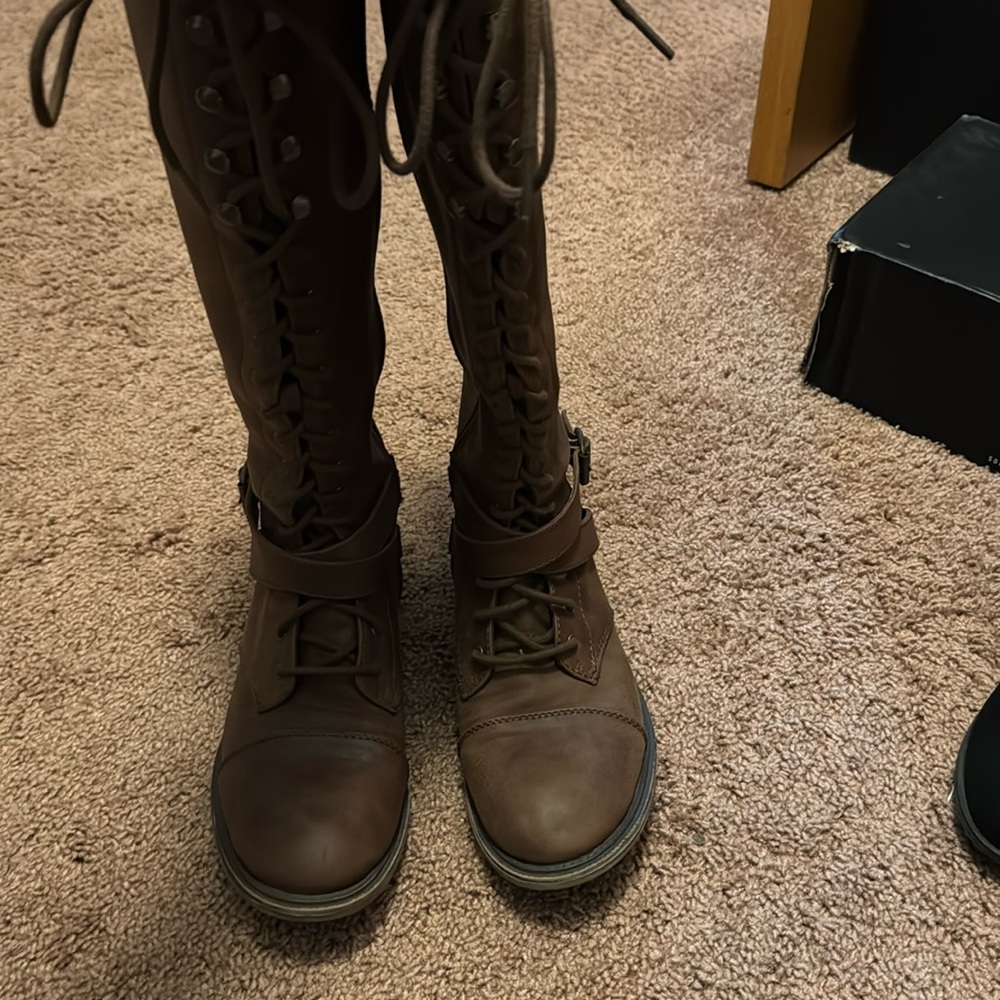 Mossimo dark brown riding boots 9.5